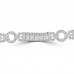 7.27 ct Ladies Baguette and Round Cut Diamond Tennis Bracelet In Channel and Pave Setting 7.27 ct Ladies Baguette and Round Cut Diamond Tennis Bracelet In Channel and Pave Setting