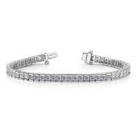 5.00 ct Princess Cut Diamond Tennis Bracelet in Channel Setting 5.00 ct Princess Cut Diamond Tennis Bracelet in Channel Setting
