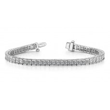 5.00 ct Princess Cut Diamond Tennis Bracelet in Channel Setting 5.00 ct Princess Cut Diamond Tennis Bracelet in Channel Setting