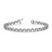 5.00 ct Ladies Round Cut Diamond Tennis Bracelet In Prong Setting In 14 kt White Gold 