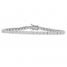 20.64 ct Ladies Round Cut Cubic Zirconia Tennis Bracelet in 925 kt Silver 20.64 ct Ladies Round Cut Cubic Zirconia Tennis Bracelet in 925 kt Silver