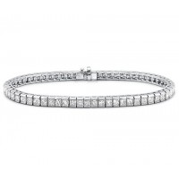 4.00 ct Princess Cut Diamond Tennis Bracelet in Channel Setting 4.00 ct Princess Cut Diamond Tennis Bracelet in Channel Setting