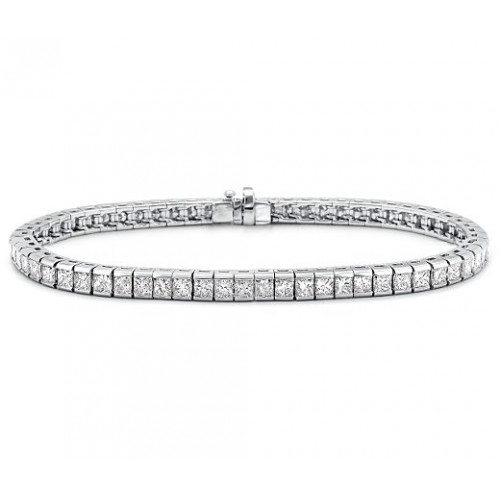 3.00 ct Princess Cut Diamond Tennis Bracelet in Channel Setting 3.00 ct Princess Cut Diamond Tennis Bracelet in Channel Setting