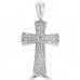 5.25 ct t.w. Men's Princess Cut invisible Set Diamond Cross Pendant 5.25 ct t.w. Men's Princess Cut invisible Set Diamond Cross Pendant