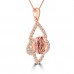 1.75 ct Oval Shaped Morganite Pendant Necklace (G-H Color SI-2 I-1 Clarity) in 14 kt White Gold 1.75 ct Oval Shaped Morganite Pendant Necklace (G-H Color SI-2 I-1 Clarity) in 14 kt White Gold
