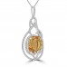 6.69 Ct Round Cut Diamond Oval Shape Morganite Pendant Necklace (G-H Color SI-2 I-1 Clarity) in 14 kt Rose Gold 6.69 Ct Round Cut Diamond Oval Shape Morganite Pendant Necklace (G-H Color SI-2 I-1 Clarity) in 14 kt Rose Gold