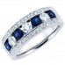 1.50 ct Ladies Blue Sapphire Wedding Band Ring 1.50 ct Ladies Blue Sapphire Wedding Band Ring