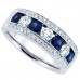 1.50 ct Ladies Blue Sapphire Wedding Band Ring 1.50 ct Ladies Blue Sapphire Wedding Band Ring