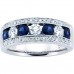 1.50 ct Ladies Blue Sapphire Wedding Band Ring 1.50 ct Ladies Blue Sapphire Wedding Band Ring