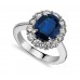 7.28 ct Oval Shape Sapphire And Diamond Engagement Ring 7.28 ct Oval Shape Sapphire And Diamond Engagement Ring