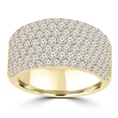 3.25 ct Ladies Round Cut Diamond Anniversary Wedding Band Ring 14 kt Yellow Gold 3.25 ct Ladies Round Cut Diamond Anniversary Wedding Band Ring 14 kt Yellow Gold