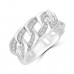 0.45 ct Men's Round Cut Diamond Cuban Link Wedding Band in 14 kt White Gold 0.45 ct Men's Round Cut Diamond Cuban Link Wedding Band in 14 kt White Gold