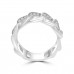 0.45 ct Men's Round Cut Diamond Cuban Link Wedding Band in 14 kt White Gold 0.45 ct Men's Round Cut Diamond Cuban Link Wedding Band in 14 kt White Gold