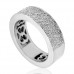 1.50 ct Five Row Ladies Round Cut Diamond Anniversary Ring 