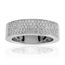 1.50 ct Five Row Ladies Round Cut Diamond Anniversary Ring 1.50 ct Five Row Ladies Round Cut Diamond Anniversary Ring