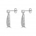0.95 ct Ladies Round Cut Diamond Drop Dangling Earrings In 14 Kt White Gold 0.95 ct Ladies Round Cut Diamond Drop Dangling Earrings In 14 Kt White Gold