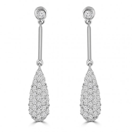 womens diamond drop earrings