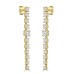 3.60 ct Ladies Round Cut Diamond Drop Earrings In 14 Kt Yellow Gold
