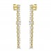 3.60 ct Ladies Round Cut Diamond Drop Earrings In 14 Kt Yellow Gold 3.60 ct Ladies Round Cut Diamond Drop Earrings In 14 Kt Yellow Gold