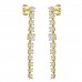 3.60 ct Ladies Round Cut Diamond Drop Earrings In 14 Kt Yellow Gold 3.60 ct Ladies Round Cut Diamond Drop Earrings In 14 Kt Yellow Gold