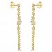3.60 ct Ladies Round Cut Diamond Drop Earrings In 14 Kt Yellow Gold 3.60 ct Ladies Round Cut Diamond Drop Earrings In 14 Kt Yellow Gold