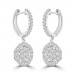 2.26 Ct Ladies Round Cut Diamond Drop Earrings 2.26 Ct Ladies Round Cut Diamond Drop Earrings