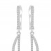 1.06 ct Ladies Round Cut Diamond Drop Dangling Earrings In 18 Kt White Gold 1.06 ct Ladies Round Cut Diamond Drop Dangling Earrings In 18 Kt White Gold
