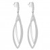 1.27 ct Round Cut Diamond Chandelier Earrings in 14 kt White Gold
