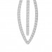 1.27 ct Round Cut Diamond Chandelier Earrings in 14 kt White Gold