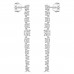 3.60 ct Ladies Round Cut Diamond Drop Earrings In 14 Kt White Gold 3.60 ct Ladies Round Cut Diamond Drop Earrings In 14 Kt White Gold