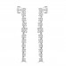 3.60 ct Ladies Round Cut Diamond Drop Earrings In 14 Kt White Gold 3.60 ct Ladies Round Cut Diamond Drop Earrings In 14 Kt White Gold