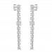 3.60 ct Ladies Round Cut Diamond Drop Earrings In 14 Kt White Gold 3.60 ct Ladies Round Cut Diamond Drop Earrings In 14 Kt White Gold