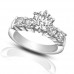 1.70 ct Women's Round Cut Diamond Engagement Accented Ring