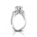 1.74 ct Ladies Round Cut Diamond Engagement Ring in Channel Setting