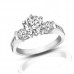 1.74 ct Ladies Round Cut Diamond Engagement Ring in Channel Setting