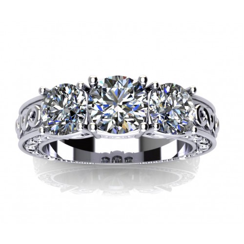 2.05 Ct Ladies Round Cut Diamond Engagement Ring 2.05 Ct Ladies Round Cut Diamond Engagement Ring