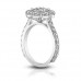 2.90 ct Round Cut Diamond Cluster Engagement Ring 2.90 ct Round Cut Diamond Cluster Engagement Ring