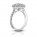 2.90 ct Round Cut Diamond Cluster Engagement Ring 2.90 ct Round Cut Diamond Cluster Engagement Ring