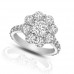 2.90 ct Round Cut Diamond Cluster Engagement Ring 2.90 ct Round Cut Diamond Cluster Engagement Ring