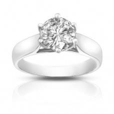 1.08 ct Ladies Round Cut Diamond Engagement Ring 1.08 ct Ladies Round Cut Diamond Engagement Ring