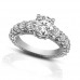 2.25 ct Ladies Round Cut Diamond Accented Engagement Ring 2.25 ct Ladies Round Cut Diamond Accented Engagement Ring