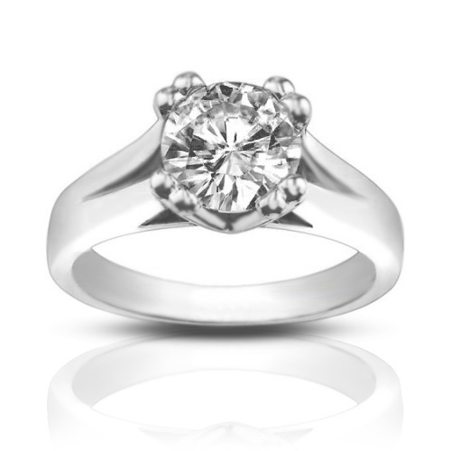 1.33 ct Ladies Round Cut Diamond Solitaire Engagement Ring 1.33 ct Ladies Round Cut Diamond Solitaire Engagement Ring