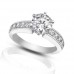1.35 ct Ladies Round cut Diamond Engagement Ring 