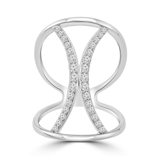 0.50 ct Ladies Round Cut Diamond Anniversary Wedding Band Ring in 14 kt White Gold 0.50 ct Ladies Round Cut Diamond Anniversary Wedding Band Ring in 14 kt White Gold