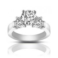 1.25 ct Women's Round Cut Diamond Engagement Ring in White Gold 1.25 ct Women's Round Cut Diamond Engagement Ring in White Gold