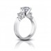 1.25 ct Women's Round Cut Diamond Engagement Ring in White Gold