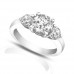 1.95 Ct Ladies Round Cut Diamond Three Stone Engagement Ring