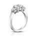 1.95 Ct Ladies Round Cut Diamond Three Stone Engagement Ring