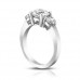 1.95 Ct Ladies Round Cut Diamond Three Stone Engagement Ring