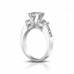 1.53 ct Ladies Princess Cut Diamond Engagement Ring